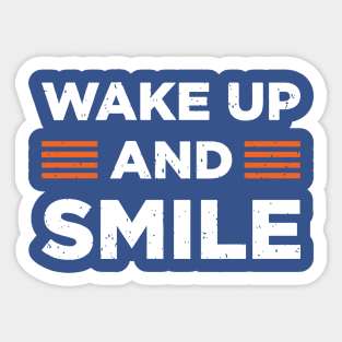 wake up and smile 3 Sticker